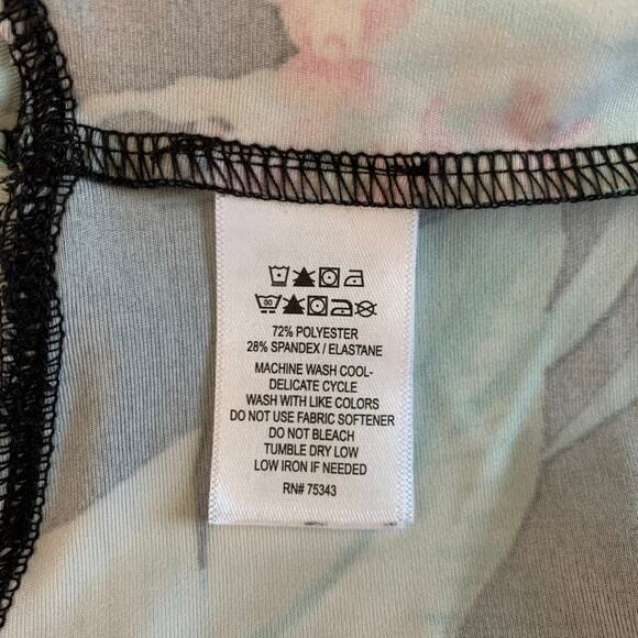 TOMMY BAHAMA GOLF Dress L Athletic Tennis Tropical Floral Ruffle Hem Quarter Zip - Picture 11 of 13